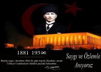 Gazi Mustafa Kemal Atatürk'ü Aramızdan Ayrılışının 84.Yılında Saygı Sevgi ve Minnetle Anıyoruz.