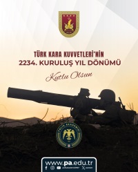 Türk Kara Kuvvetleri’nin 2234. Kuruluş Yıl Dönümü Kutlu Olsun
